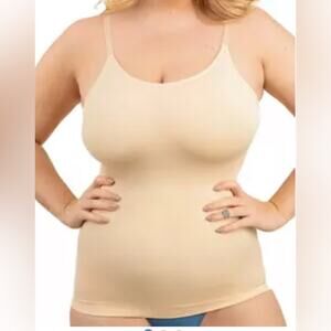 New Shapermint BEIGE Scoop Neck Cami 2XL XXL